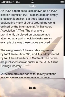 Airport Codes (IATA) android App screenshot 0